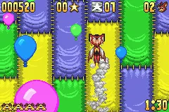 Aero the Acro-Bat gameplay screenshot on GBA