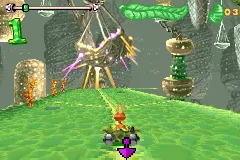 Antz Extreme Racing gameplay screenshot on GBA