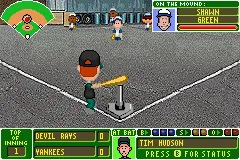 Backyard Baseball gameplay screenshot on GBA