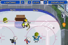 Backyard Hockey gameplay screenshot on GBA