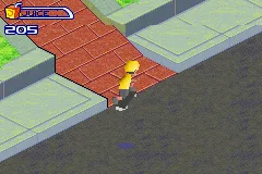 Backyard Skateboarding gameplay screenshot on GBA