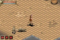 Baldur's Gate: Dark Alliance gameplay screenshot on GBA