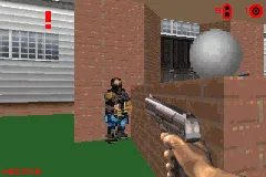 Ballistic: Ecks vs. Sever gameplay screenshot on GBA