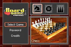 Board Game Classics gameplay screenshot on GBA