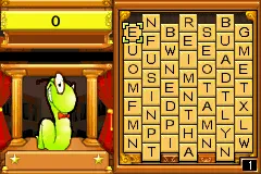Bookworm gameplay screenshot on GBA
