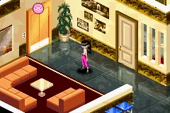 Bratz: Rock Angelz gameplay screenshot on GBA