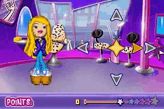 Bratz gameplay screenshot on GBA