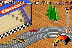 Carrera Power Slide gameplay screenshot on GBA