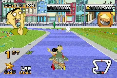 Cartoon Network Speedway gameplay screenshot on GBA