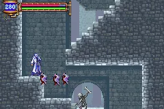 Castlevania: Aria of Sorrow gameplay screenshot on GBA