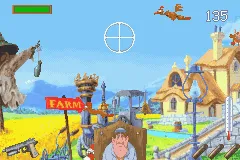Chicken Shoot gameplay screenshot on GBA