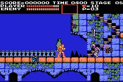 Classic NES Series: Castlevania gameplay screenshot on GBA