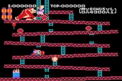 Classic NES Series: Donkey Kong gameplay screenshot on GBA