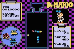 Classic NES Series: Dr. Mario gameplay screenshot on GBA