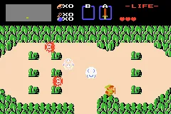 Classic NES Series: The Legend of Zelda gameplay screenshot on GBA