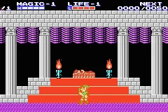 Classic NES Series: Zelda II: The Adventure of Link gameplay screenshot on GBA