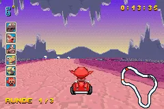 Cocoto Kart Racer gameplay screenshot on GBA