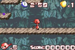 Cocoto Platform Jumper gameplay screenshot on GBA