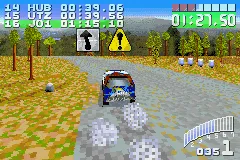 Colin McRae Rally 2.0 gameplay screenshot on GBA