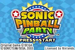 Combo Pack: Sonic Advance + Sonic Pinball Party gameplay screenshot on GBA