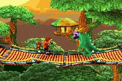 Crash Bandicoot Purple: Ripto's Rampage gameplay screenshot on GBA