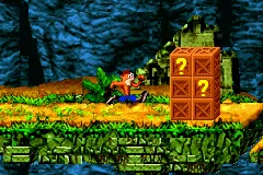 Crash Bandicoot XS gameplay screenshot on GBA