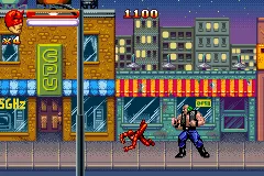 Daredevil gameplay screenshot on GBA