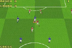 David Beckham Soccer gameplay screenshot on GBA