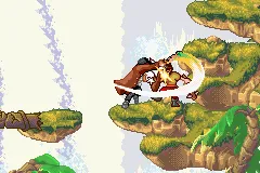 Dinotopia: The Timestone Pirates gameplay screenshot on GBA