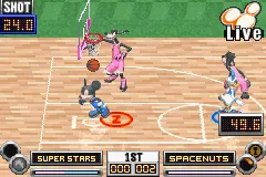 Disney Sports Basketball gameplay screenshot on GBA
