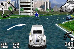 Disney's Herbie: Fully Loaded gameplay screenshot on GBA