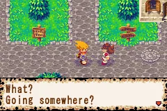 Dokapon: Monster Hunter gameplay screenshot on GBA
