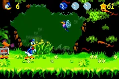 Donald Duck Advance gameplay screenshot on GBA