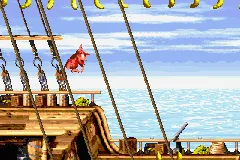 Donkey Kong Country 2: Diddy's Kong Quest gameplay screenshot on GBA