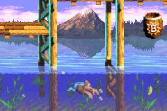 Donkey Kong Country 3: Dixie Kong's Double Trouble! gameplay screenshot on GBA