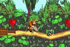 Donkey Kong Country gameplay screenshot on GBA