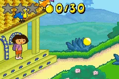 Dora the Explorer Double Pack gameplay screenshot on GBA