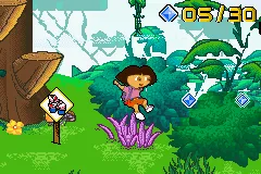 Dora the Explorer: Super Spies gameplay screenshot on GBA