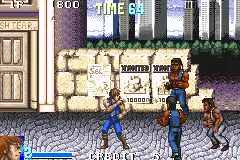Double Dragon Advance gameplay screenshot on GBA