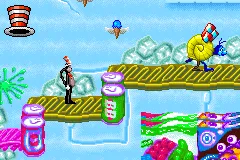 Dr. Seuss' The Cat in the Hat gameplay screenshot on GBA