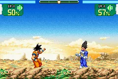 Dragon Ball Z: Supersonic Warriors gameplay screenshot on GBA