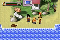 Dragon Ball Z: The Legacy of Goku gameplay screenshot on GBA