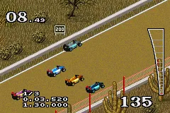 Driven gameplay screenshot on GBA