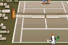 Droopy's Tennis Open gameplay screenshot on GBA