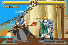 Dual Blades gameplay screenshot on GBA