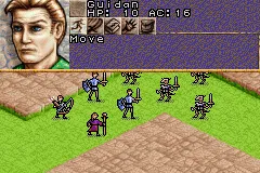 Dungeons & Dragons: Eye Of The Beholder gameplay screenshot on GBA