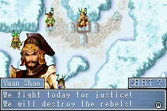 Dynasty Warriors Advance gameplay screenshot on GBA