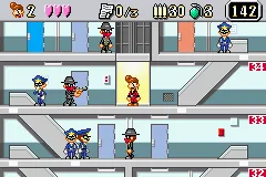 Elevator Action Old & New gameplay screenshot on GBA