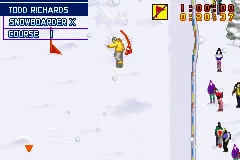 ESPN Winter X-Games Snowboarding 2002 gameplay screenshot on GBA