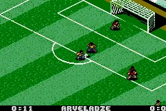 European Super League gameplay screenshot on GBA